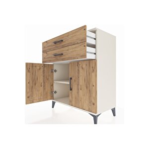 Hyperion Şifonyer Tek Raflı 2 Çekmeceli 2 Kapaklı 88x44x106 Aytaşı-çam