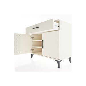 Hyperion Şifonyer 2 Raflı Tek Çekmeceli 2 Kapaklı 88x44x80 Aytaşı-aytaşı