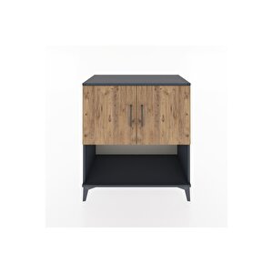 Hyperion Şifonyer 2 Raflı 2 Kapaklı 88x44x96 Antrasit-çam