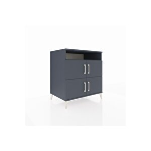 Kronos Şifonyer 4 Raflı 4 Kapaklı 88x59x96 Antrasit-antrasit