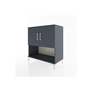 Hyperion Şifonyer 2 Raflı 2 Kapaklı 88x44x96 Antrasit-antrasit