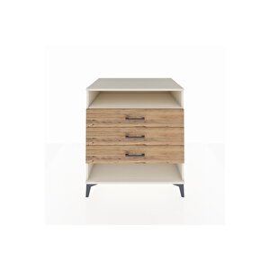 Kronos Şifonyer Tek Raflı 3 Çekmeceli 88x59x96 Aytaşı-çam