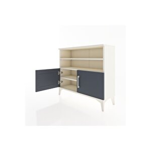 Arges Şifonyer 3 Raflı 2 Kapaklı 88x30x80 Aytaşı-antrasit