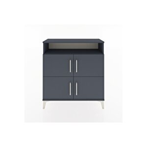 Arges Şifonyer 4 Raflı 4 Kapaklı 88x30x96 Antrasit-antrasit