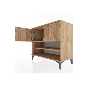 Hyperion Şifonyer 2 Raflı 2 Kapaklı 88x44x80 Çam-çam