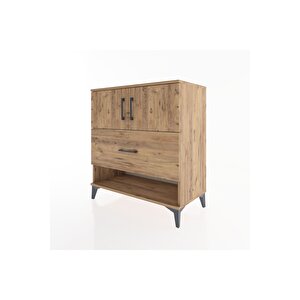 Hyperion Şifonyer Tek Raflı Tek Çekmeceli 2 Kapaklı 88x44x96 Çam-çam