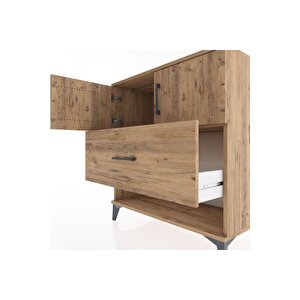 Hyperion Şifonyer Tek Raflı Tek Çekmeceli 2 Kapaklı 88x44x96 Çam-çam