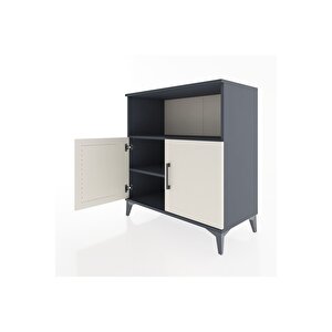 Hyperion Şifonyer 2 Raflı 2 Kapaklı 88x44x96 Antrasit-aytaşı