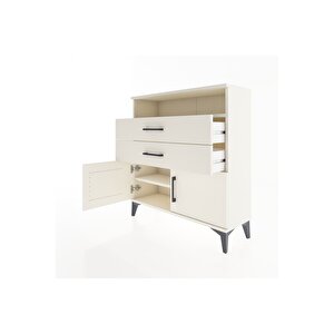 Arges Şifonyer 2 Raflı 2 Çekmeceli 2 Kapaklı 88x30x96 Aytaşı-aytaşı