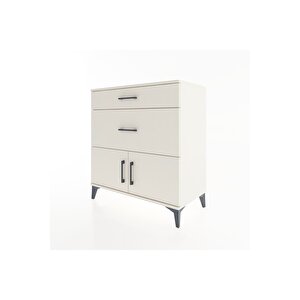 Hyperion Şifonyer Tek Raflı 2 Çekmeceli 2 Kapaklı 88x44x96 Aytaşı-aytaşı