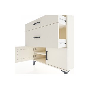 Hyperion Şifonyer Tek Raflı 2 Çekmeceli 2 Kapaklı 88x44x96 Aytaşı-aytaşı