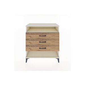 Hyperion Şifonyer Tek Raflı 3 Çekmeceli 88x44x96 Aytaşı-çam