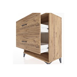 Hyperion Şifonyer 2 Çekmeceli 88x44x96 Çam-çam