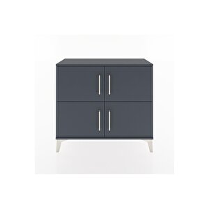 Arges Şifonyer 3 Raflı 4 Kapaklı 88x30x80 Antrasit-antrasit