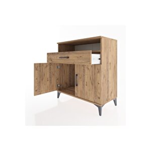 Hyperion Şifonyer Tek Çekmeceli 2 Kapaklı 88x44x96 Çam-çam