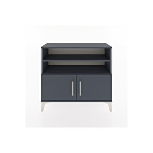 Arges Şifonyer 3 Raflı 2 Kapaklı 88x30x80 Antrasit-antrasit