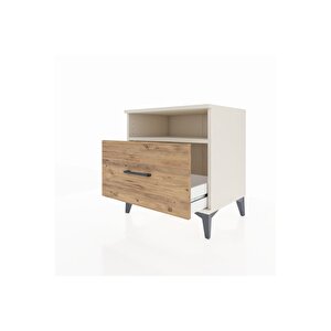 Hyperion Komodin Tek Raflı Tek Çekmeceli 60x44x64 Aytaşı-çam