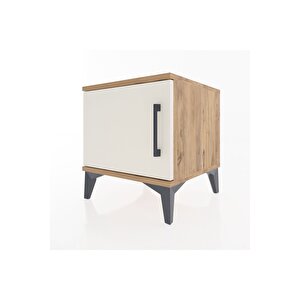 Hyperion Komodin Tek Kapaklı 44x44x48 Çam-aytaşı