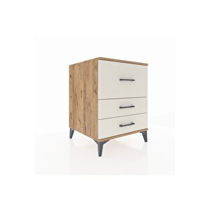 Kronos Komodin 3 Çekmeceli 60x59x80 Çam-aytaşı