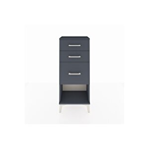 Arges Komodin 3 Çekmeceli 44x30x106 Antrasit-antrasit