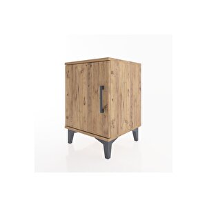 Hyperion Komodin Tek Raflı Tek Kapaklı 44x44x64 Çam-çam