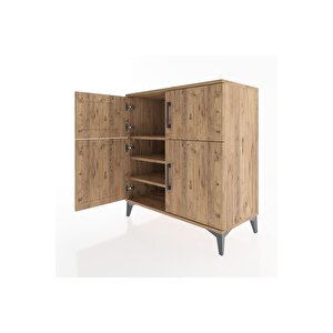 Hyperion Şifonyer 3 Raflı 4 Kapaklı 88x44x96 Çam-çam