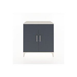 Hyperion Şifonyer 4 Raflı 2 Kapaklı 88x44x96 Aytaşı-antrasit