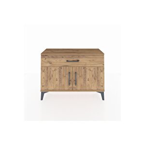 Arges Şifonyer Tek Raflı Tek Çekmeceli 2 Kapaklı 88x30x64 Çam-çam