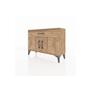 Arges Şifonyer Tek Raflı Tek Çekmeceli 2 Kapaklı 88x30x64 Çam-çam