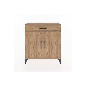 Arges Şifonyer 2 Raflı Tek Çekmeceli 2 Kapaklı 88x30x96 Çam-çam