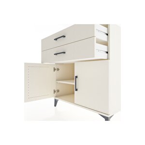 Hyperion Şifonyer Tek Raflı 2 Çekmeceli 2 Kapaklı 88x44x96 Aytaşı-aytaşı