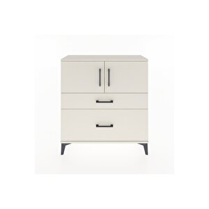 Arges Şifonyer 2 Raflı 2 Çekmeceli 2 Kapaklı 88x30x96 Aytaşı-aytaşı