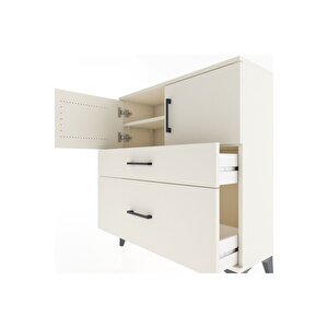 Arges Şifonyer 2 Raflı 2 Çekmeceli 2 Kapaklı 88x30x96 Aytaşı-aytaşı