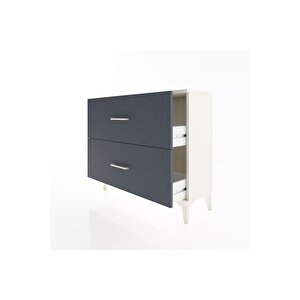 Arges Şifonyer 2 Çekmeceli 88x30x80 Aytaşı-antrasit