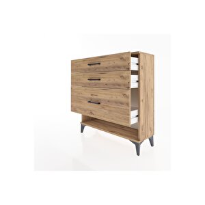 Arges Şifonyer 3 Çekmeceli 88x30x96 Çam-çam