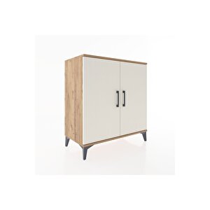 Hyperion Şifonyer 4 Raflı 2 Kapaklı 88x44x96 Çam-aytaşı