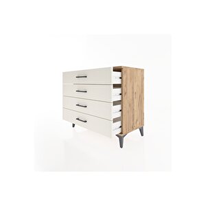 Hyperion Şifonyer 4 Çekmeceli 88x44x80 Çam-aytaşı