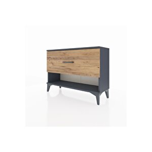 Arges Şifonyer Tek Çekmeceli 88x30x64 Antrasit-çam