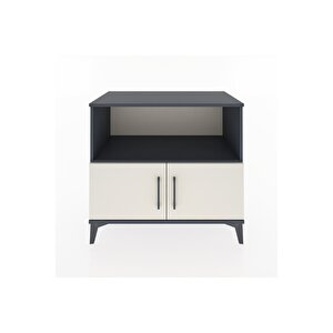 Hyperion Şifonyer 2 Raflı 2 Kapaklı 88x44x80 Antrasit-aytaşı