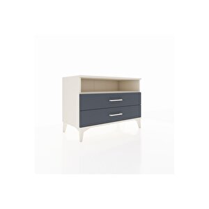 Hyperion Şifonyer Tek Raflı 2 Çekmeceli 88x44x64 Aytaşı-antrasit