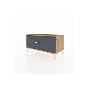 Hyperion Şifonyer Tek Çekmeceli 88x44x48 Çam-antrasit