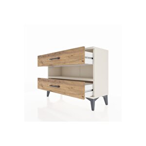 Arges Şifonyer Tek Raflı 2 Çekmeceli 88x30x64 Aytaşı-çam