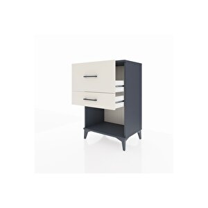 Hyperion Komodin 2 Çekmeceli 60x44x96 Antrasit-aytaşı