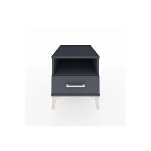 Kronos Komodin Tek Raflı Tek Çekmeceli 44x59x48 Antrasit-antrasit