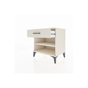 Hyperion Komodin Tek Raflı Tek Çekmeceli 60x44x64 Aytaşı-aytaşı