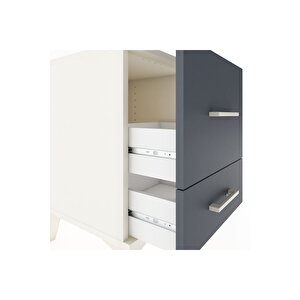 Hyperion Komodin 2 Çekmeceli 44x44x64 Aytaşı-antrasit