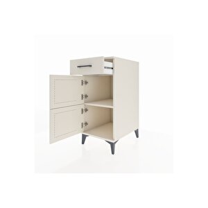 Kronos Komodin Tek Raflı Tek Çekmeceli 2 Kapaklı 44x59x96 Aytaşı-aytaşı