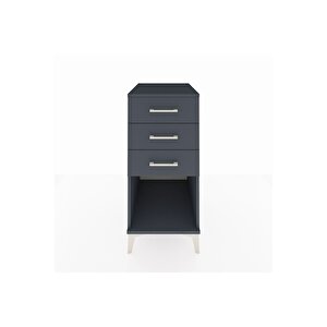 Kronos Komodin 3 Çekmeceli 44x59x96 Antrasit-antrasit