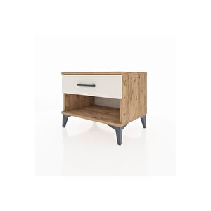 Hyperion Komodin Tek Çekmeceli 60x44x48 Çam-aytaşı