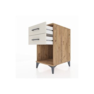 Kronos Komodin 2 Çekmeceli 44x59x80 Çam-aytaşı